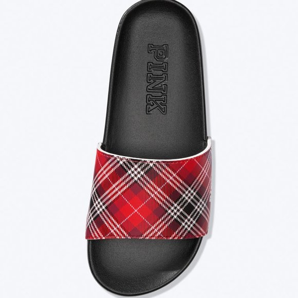 Victoria's Secret Pink Single Strap Slide Plaid - Picture 2 of 3